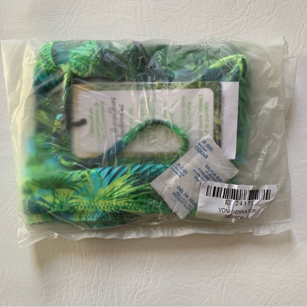 VDM Sienna Bikini Top Green Tropical S - Picture 7 of 10